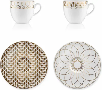 Image de Goebel Set First.Gold tasses à espresso, Porcelaine, Or, 100 ml, 20001321