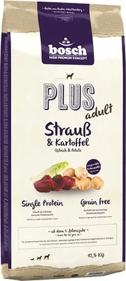 Zdjęcie produktu dla BOSCH Plus Adult Struś & Ziemniaki 12,5kg