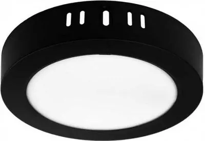 Image de Spot en saillie noir 17 cm LED 12W circulaire 4000K neutre downlight Ecolight EC20472