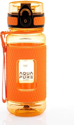 Produktbild von Bidon sportowy Aqua Pure 400 ml neonowy pomarańczowy