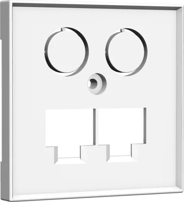 Produktbild von Homeway Zentralplatte TV+LAN/LAN HW-ZLLRWM55V1