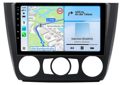 Obrázek produktu pro Awesafe 9“ 6+128GB autorádio pro BMW E81 E82 E87 E88 řady 1 od roku 2004 Navi carplay GPS 4G LTE dab 2Din