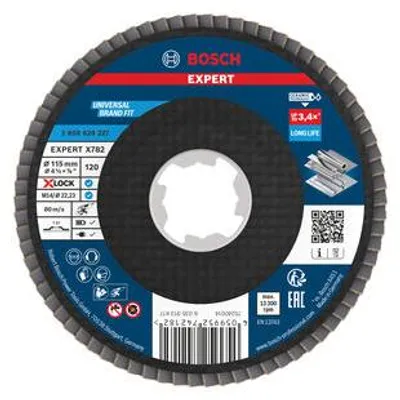 Produktbild von EXPERT X782 Fächerschleifscheibe, gerade, 115 mm, K120, X-Lock