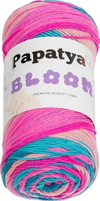 Image de PAPATYA BLOOM - 100g / 335 m - Rose,Bleu,Turquoise
