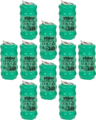 Produktbild von vhbw 10x NiMH Ersatz Knopfzellen-Akku (80 mAh, 6 V, NiMH)