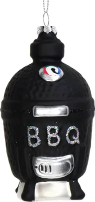 Produktbild von Christbaumschmuck 12cm Glas Kamado Grill Figur Schwarz