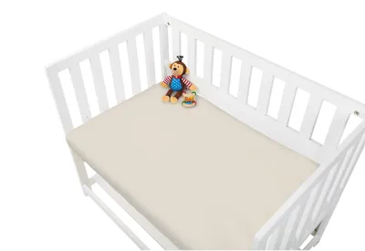 Produktbild von Jersey-Spannbetttuch für Wiegen, Anstellbettchen und Kinderwagen, grau