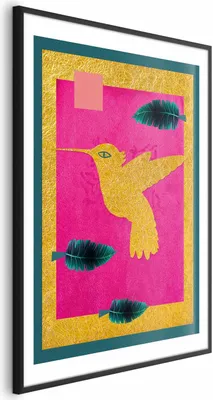 Produktbild von Posterpapier Poster - Golden Hummingbird 40x60 cm Tiere g-C-0138-ao-a