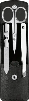 Produktbild von ZWILLING Maniküre-Etui Classic Inox 3tlg. Leder schwarz