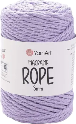 Produktbild von Yarn Art Macrame Rope 3 mm 63 m 765 Lilac Schnur