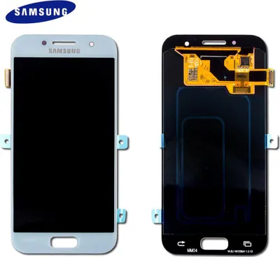 Produktbild von Original Samsung Galaxy A3 2017 SM-A320F LCD Display+Touch Screen Bildschirm (Service Pack) Blau/Silber GH97-19732C / GH97-19753C