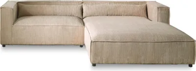 Produktbild von Lisa Design ELA– 4-Sitzer Ecksofa rechts, Cordsamt, 4-Sitzer, moderner Stil , Beige