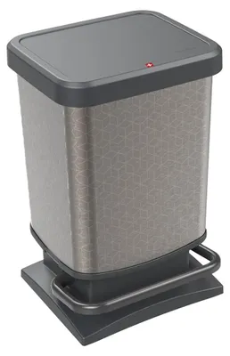 Produktbild von Rotho Abfalleimer 20L Paso - Treteimer Geruchsdicht - Abfallbehälter 29,3 x 26,6 x 45,7 cm - Mülleimer mit Softclose - Tretabfalleimer
