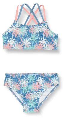Produktbild von Playshoes Mädchen UV-Schutz Bikini Badeanzug Schwimmanzug Badebekleidung, Palmen