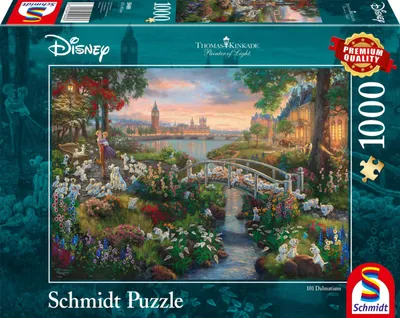 Produktbild von Thomas Kinkade, Disney, 101 Dalmatiner, 1000 Teile Puzzle