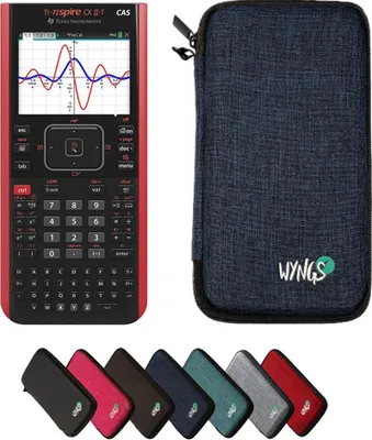 Produktbild von TI-Nspire CX II-T CAS inkl. WYNGS Schutztasche Blau - Grafikrechner - Basic Set