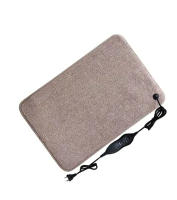 Image de Tapis chauffant - Anthracite & Crème - Puissance réglable avec fonction minuterie et différentes tailles