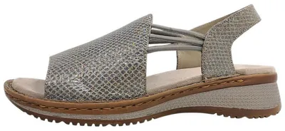 Image de Ara Damenschuhe : Sandales métallisées pour femmes, style décontracté