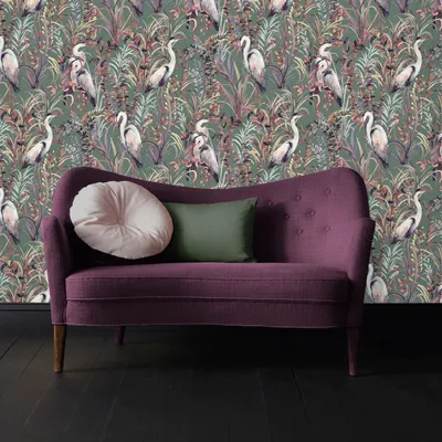 Produktbild von Sublime Vliestapete Tropischer Reiher 1000x53cm