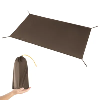 Obrázok produktu pre Qunature Vodovzdorná pikniková podložka, kempingová podložka, podložka do stanu, 200 × 110 cm, hnedá