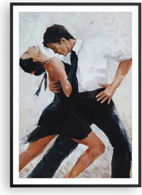 Produktbild von Gerahmtes Poster - Schwarzer Rahmen - tanzen sie - 70x100 cm - Wand Bild - Wanddeko - Wandbilder - Kunstposter - Wandposter - Bilderrahmen - Bilder - Kunstdruck - Wandbild - P2BPA70x100-3771
