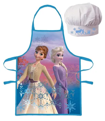 Produktbild von Kids Euroswan Kinderschürze mit Kochmütze Die Eiskönigin