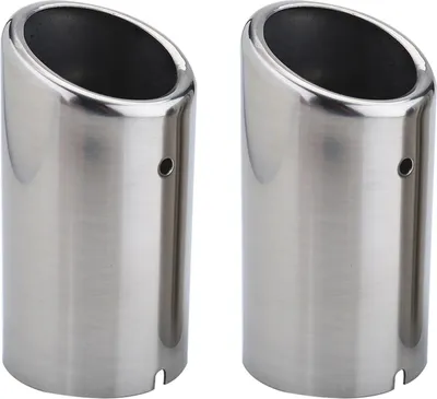 Produktbild von Auspuffschwanzrohre, zuverlässige rostbefehlende rostfreie Edelstahl -Antibekleidungspitze -Rohrrohre 2pcs für die Reparatur