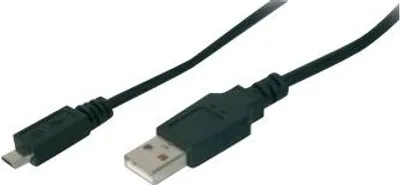 Produktbild von DIGITUS Micro USB Anschlusskabel USB 2.0 kompatibel 1.8 m