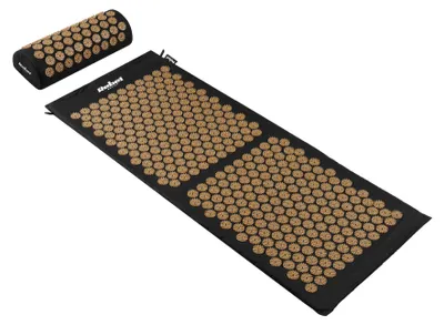 Immagine prodotto di Tappetino di acupressione con cuscino, Rebel Active, 110x42 cm, 336 punte, multicolore