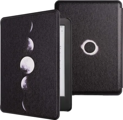 Produktbild von Readerhülle für Kindle 10 2019, 6 Zoll, Kunststoff, schwarz, Mondphasen, J9G29R