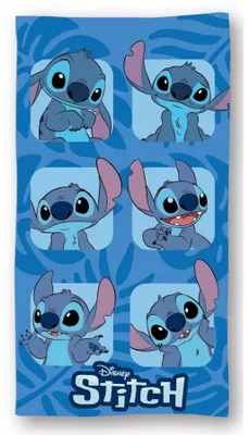 Immagine prodotto di Telo mare per bambini Lilo & Stitch - Telo da bagno in microfibra di alta qualità 140x70 cm per bambini