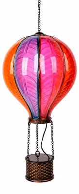 Produktbild von Solar Heißluftballon 56 cm mit 30 Flame LEDs mehrfarbig, KI-generiertes Bild