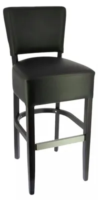 Image de Tabouret de restaurant en SIMILI CUIR Noir,rouge pour Interieur