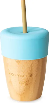 Image de Gobelet en bambou avec 2 pailles en bambou - Eco Rascals