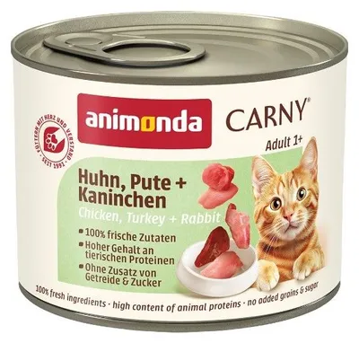 Zdjęcie produktu dla ANIMONDA Carny Adult smak: kurczak, indyk, królik -