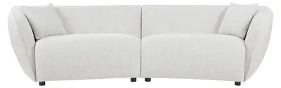 Produktbild von 4-Sitzer-Sofa aus meliertem Beige-Stoff LUCAMO