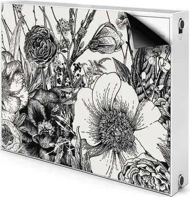 Produktbild von Magnet Radiator Magnet Mat Heizkörper Heizung Verkleidung Abdeckung 100x60 cm  - Wiese