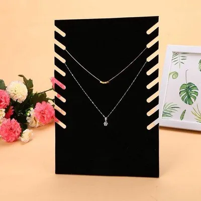 Produktbild von Luxus Flanell Halskette Halter für Schmuck Präsentation und Lagerung