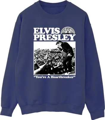 Produktbild von Elvis - "A Heartbreaker" Sweatshirt für Damen BI33517 (L) (Marineblau)