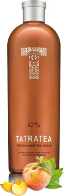 Produktbild von Tatratea 42 Peach & White Tea Liqueur 700ml 42% Vol.