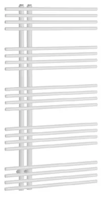 Produktbild von Sapho Handtuchheizkörper - Badheizkörper Nympha, 600x1122 mm, 485 W, weiß 1805-16