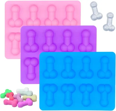 Produktbild von Große Eiswürfelform - 3 Eiswürfelformen - Eiswürfelform aus Silikon - Kreative Eiswürfelform - Geeignet für Eiswürfel, Schokolade, Süßigkeiten