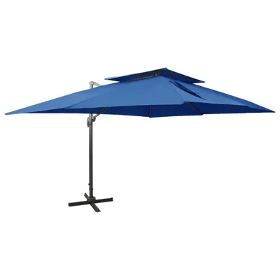Obrázek produktu pro Konzolový slunečník s dvojitou stříškou azurový 400 x 300 cm, 312379 HangarStore.cz