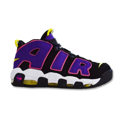 Image de Nike Air More Uptempo 96, couleur noire et violet "Court Purple", taille EU 47,5