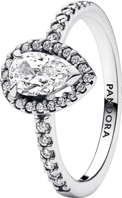 Produktbild von Halo-Ring für Damen aus Sterlingsilber mit Zirkonia von PANDORA
