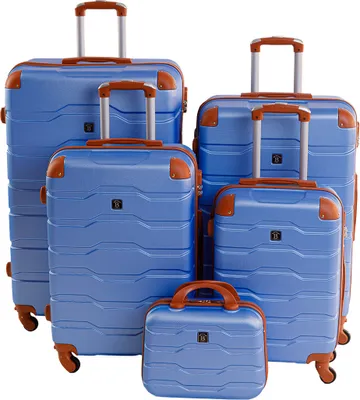 Obrázek produktu pro Cestovní kufr BERTOO Firenze - modrý set 5v1