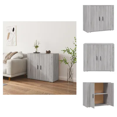 Produktbild von vidaXL Sideboard Grau Sonoma 80x33x70 cm Holzwerkstoff -  Sideboards