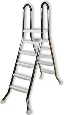 Produktbild von Aufstell Pool Leiter Edelstahl bis 135 cm Poolleiter 5 Stufen