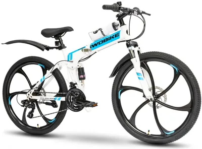 Zdjęcie produktu dla Rower górski składany, 26 cali, IwoBike VeloniX, amortyzowany, przerzutki Shimano, obręcze aluminiowe, męski/damski
