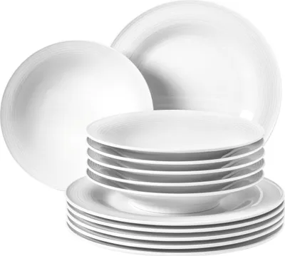 Produktbild von Tafelservice 12-teilig BT - Seltmann Weiden Beat Weiß uni